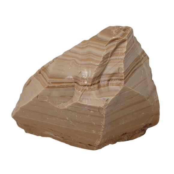 Carmel Chocolate Art Glass Cullet Swirl Slag #5L142 - Picture 1 of 5